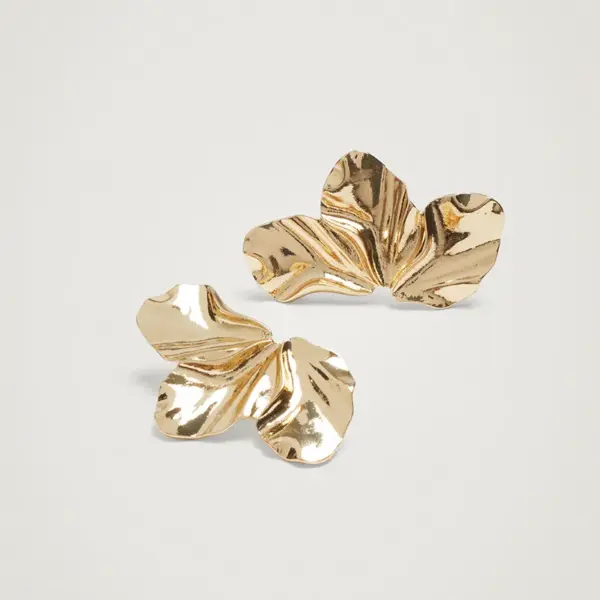 Wholesale 1 Pair Classical Lady Flower Copper Plating Gold Plated Ear Studs