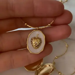 Strawberry Shell Open and Close Necklace