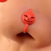 13 Orange Pumpkin Face