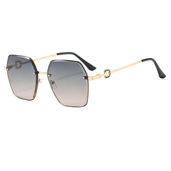 oly-0d3138322e095e574bb9b89519f6e466 Wholesale 2025 European and American Fashion Women's Frameless Sunglasses Anti-UV Cyber Celebration Retro Gradient Large Frame Sunglasses