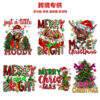 Wholesale Christmas heat transfer stickers