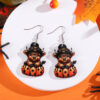Wholesale Halloween Western-style Cute Cow Acrylic Earrings