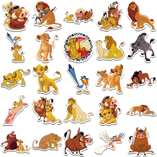 Wholesale 50 Lion Graffiti Stickers Decorative Waterproof Decals
