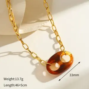 ZX / Adjustable / 1 Piece Leopard Print Necklace