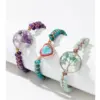 Wholesale Fashion Tree Metal Natural Stone Bracelets