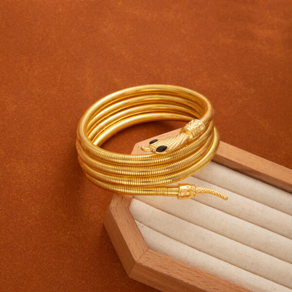 oly-0d435ad7b88686015f573279146ff73b Wholesale Cross-border Europe and the United States Exaggerated Metal Bracelet Golden Winding Year Snake Bracelet Retro High-grade Light Luxury Jewelry