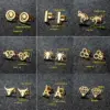 PVD Coated 18K Gold Real Gold Plated Animal 304 Stainless Steel Luxurious Sweet Artistic Waterproof Non Tarnish Ear Studs