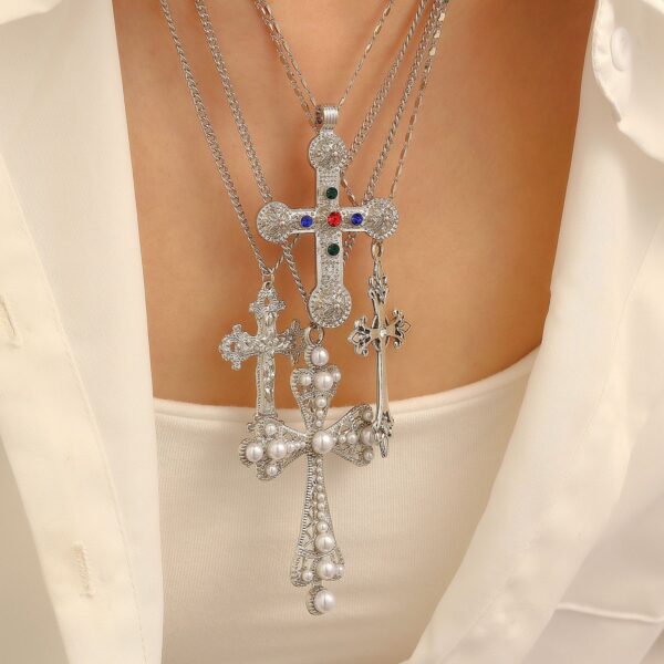 Wholesale Colored Diamond Cross Pendant