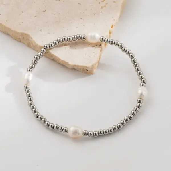 Wholesale Vacation Beach Sweet Solid Color 304 Stainless Steel 18K Gold Plated Bracelets In Bulk