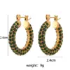 Wholesale PVD Coated Real Gold Plated 18K Gold Geometric 304 Stainless Steel Fashion Waterproof Non Tarnish Earrings