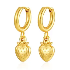 Golden Strawberry Ear Clip MS-689