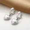 Real Gold Plated Heart Shape 304 Stainless Steel Fashion Waterproof Non Tarnish Drop Earrings