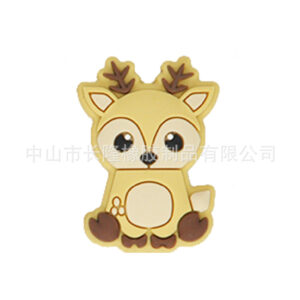 Plum blossom deer beads-brown