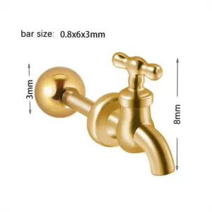 Gold / 0.8X6x3MM