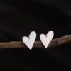 Ion Plating (IP) 18K Gold Real Gold Plated Heart Shape 304 Stainless Steel Cute Simple Style Waterproof Non Tarnish Ear Studs