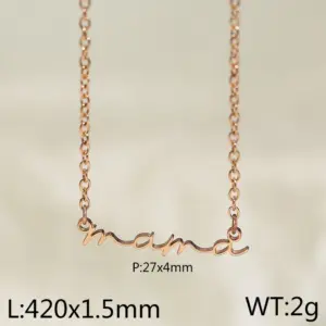 Rose Gold Necklace Kn282196-KLX