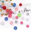 Wholesale Colored diamond studded bead