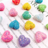 Wholesale Sequined heart-shaped straight hole acrylic beads