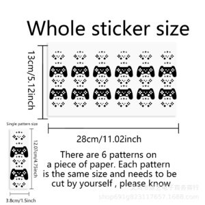 Game series transparent crystal pen waterproof sticker -6