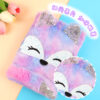 oly-0d8239a3086ce295164f76e0020a5668 Wholesale Cross-border Direct Supply Fox Plush Notebook Tie-dyed Student Diary Hand Ledger High Color Value Gift Award Notepad