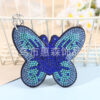 Wholesale Colorful diamond studded butterfly keychain