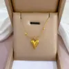 Wholesale Simple Style Geometric Gourd Titanium Steel Plating Rhinestones Pendant Necklace