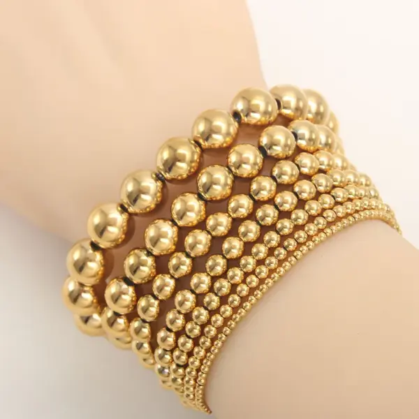 Wholesale Simple Style Geometric 304 Stainless Steel Bracelets In Bulk