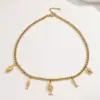 Wholesale Jewelry Casual Elegant Classical Heart Shape Ladybugs Flower 304 Stainless Steel Bandana Cloth Strip 18K Gold Plated PVD Coated Plating Silk Scarf Cord Cuban Link Chain Curb Chain Cloth Strip Multi Charms Necklace