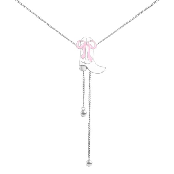 oly-0dc355865e0df6e535f27426a342c7e8 Wholesale Western cowgirl boots pink bow necklace
