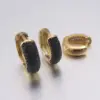 Wholesale Simple Style Circle Copper Zircon 18K Gold Plated Earrings