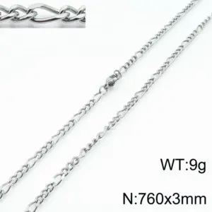 Steel 760 * 3mm = Necklace KN197293-Z
