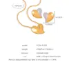 Wholesale 304 Stainless Steel Heart Shape PVD Coated 18K Gold Plated Real Gold Plated Elegant Simple Style Waterproof Non Tarnish Plating Gold Silver Earrings Necklace