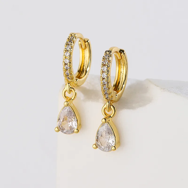 Wholesale Elegant Water oplets Copper op Earrings