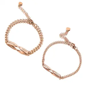 Rose Gold Pair (Custom) / Men's: 18 5cm, Women's: 17 5cm