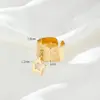 Wholesale 304 Stainless Steel Star PVD Coated 14K Gold Plated 18K Gold Plated Simple Style Waterproof Non Tarnish Gold Charm Rings