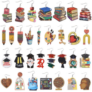 oly-0de63ee8214acdafa5394a4ba77faea6 Wholesale Heart-shaped textbook earrings