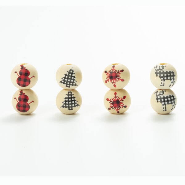 oly-0dec9b6271d2d71e3d8cc7c35c995f9e Wholesale 10pcs/pack Christmas wooden beads colored wooden beads