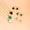 Wholesale Jewelry Fashion Heart Shape 304 Stainless Steel Shell 18K Gold Plated Gold Plated Stainless Steel Jewelry Sets