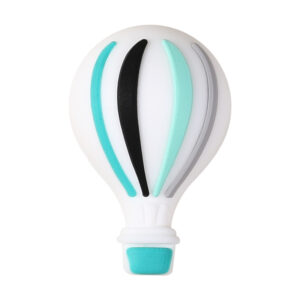 3d green hot air balloon