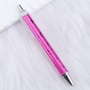 Bullet-shaped 0.7mm black / 25- Glitter Pink Star