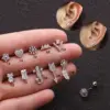Wholesale Copper Ear Cartilage Rings & Studs Geometric Waterproof Non Tarnish Surgical Steel