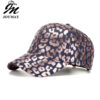 Wholesale Ladies fashion bronzing leopard print baseball cap cap color letter hot stamping Sun Hat sun hat B1086