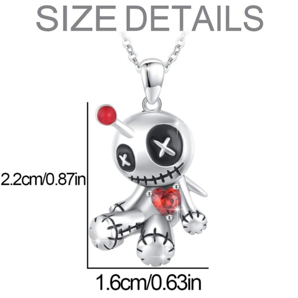 Wholesale Cross-border New Cursed Doll Necklace European and American Dark Gothic Style Creative Pendant Halloween Jewelry Gift