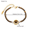 oly-0e4005569756e61d3d10cab397256861 Wholesale Tiger Eye Titanium Steel Bracelet Light Luxury High-ll Geometric Love Temperament All-match Holiday Style Bracelet