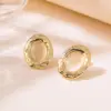 304 Stainless Steel Plastic Geometric Electroplating Imitation Gold Fairy Style Vintage Style Tropical Ear Studs