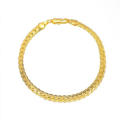 Wholesale Copper Plating Grain No Inlaid Copper Bracelets