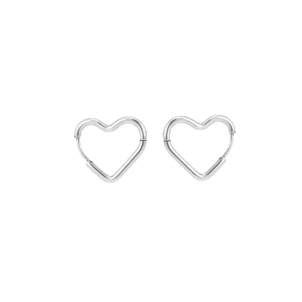 Wholesale PVD Coated 18K Gold Plated Pentagram Heart Shape Stainless Steel Commute Waterproof Non Tarnish Earrings