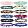 Simple Style Classic Style Round Natural Stone Bracelets In Bulk