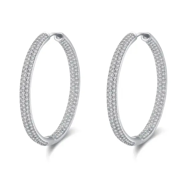 1 Pair Vintage Style Circle Solid Color Plating Inlay Copper Zircon Gold Plated Hoop Earrings