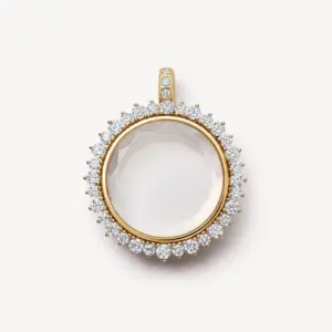 Transparent Photo Box Necklace Type a (O-shaped Chain)
